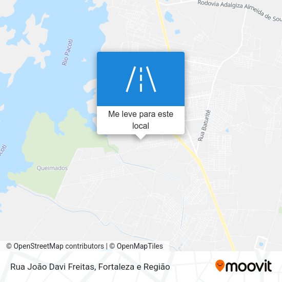 Rua João Davi Freitas mapa