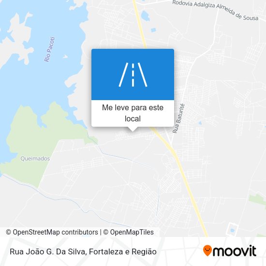 Rua João G. Da Silva mapa