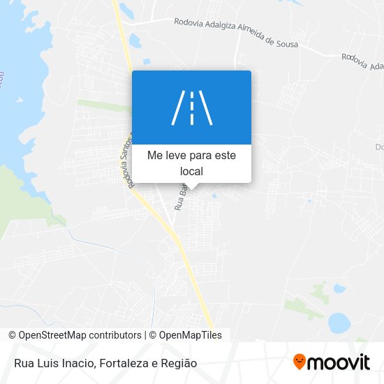 Rua Luis Inacio mapa