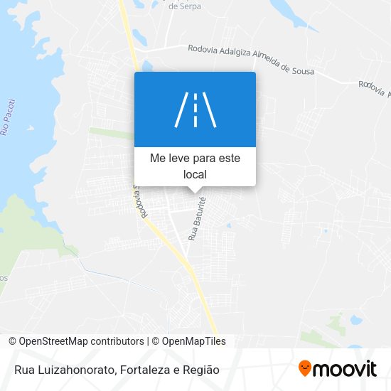 Rua Luizahonorato mapa
