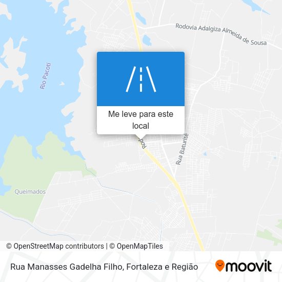 Rua Manasses Gadelha Filho mapa