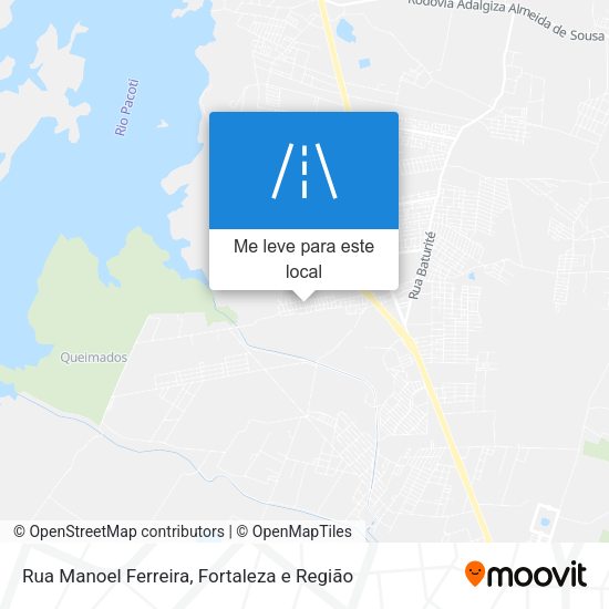 Rua Manoel Ferreira mapa
