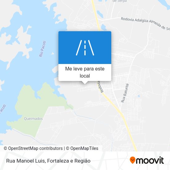 Rua Manoel Luis mapa