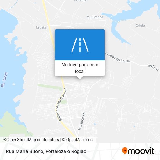 Rua Maria Bueno mapa