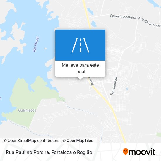 Rua Paulino Pereira mapa