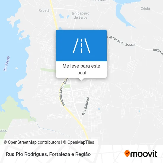 Rua Pio Rodrigues mapa