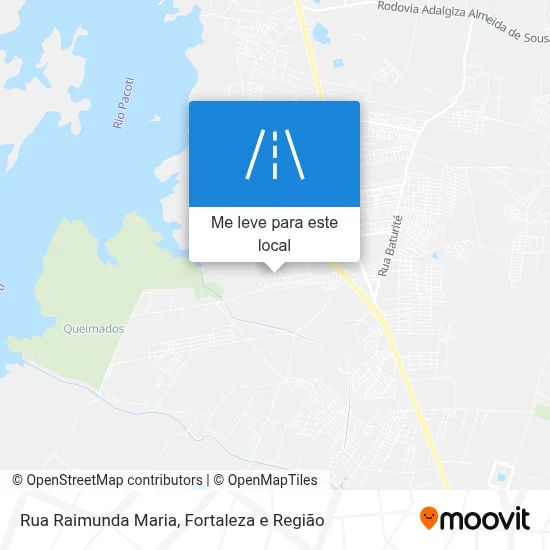 Rua Raimunda Maria mapa
