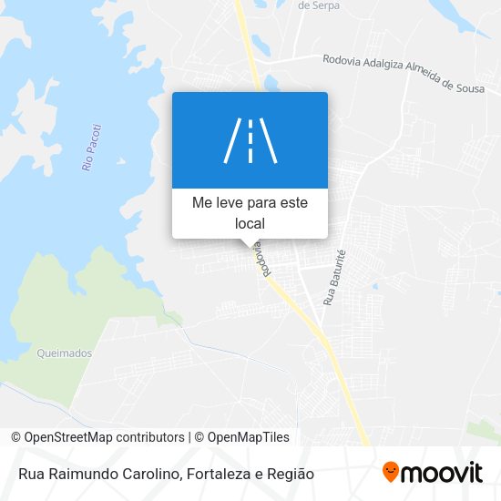 Rua Raimundo Carolino mapa