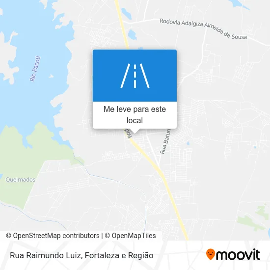 Rua Raimundo Luiz mapa