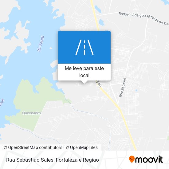 Rua Sebastião Sales mapa