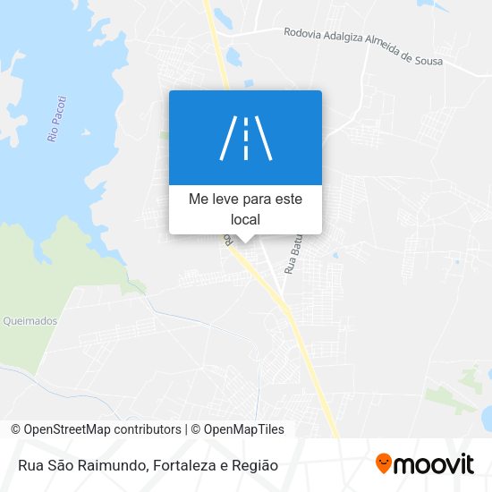 Rua São Raimundo mapa