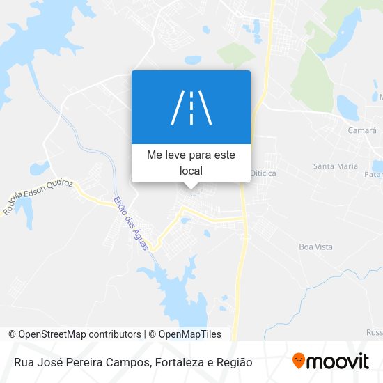 Rua José Pereira Campos mapa