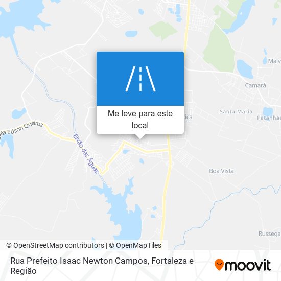 Rua Prefeito Isaac Newton Campos mapa