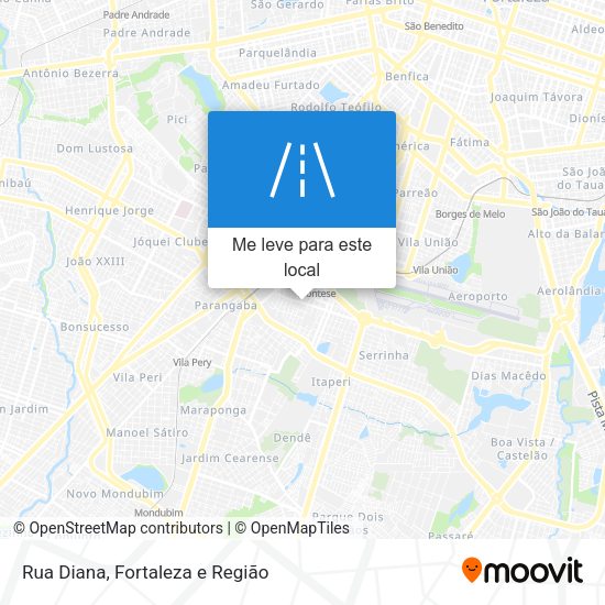 Rua Diana mapa