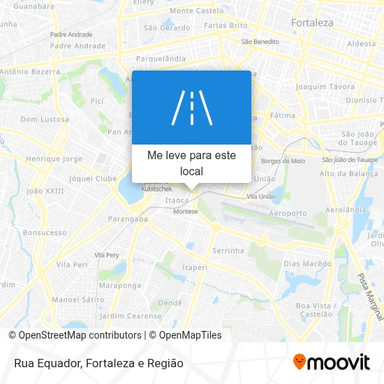 Rua Equador mapa