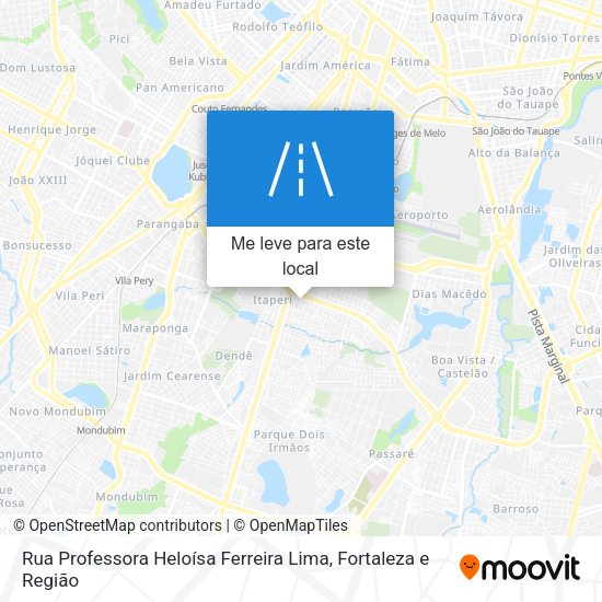 Rua Professora Heloísa Ferreira Lima mapa