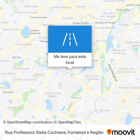 Rua Professora Stella Cochrane mapa