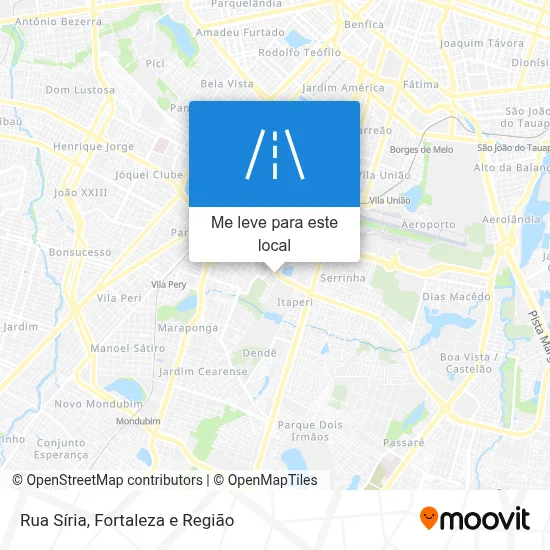 Rua Síria mapa