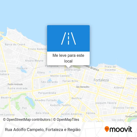 Rua Adolfo Campelo mapa