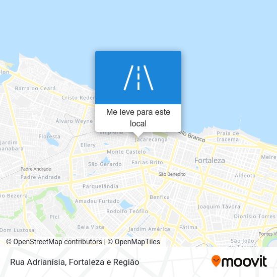 Rua Adrianísia mapa