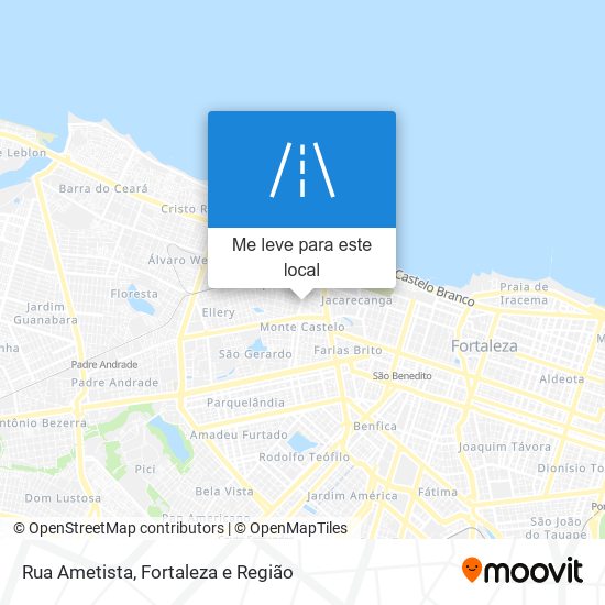 Rua Ametista mapa