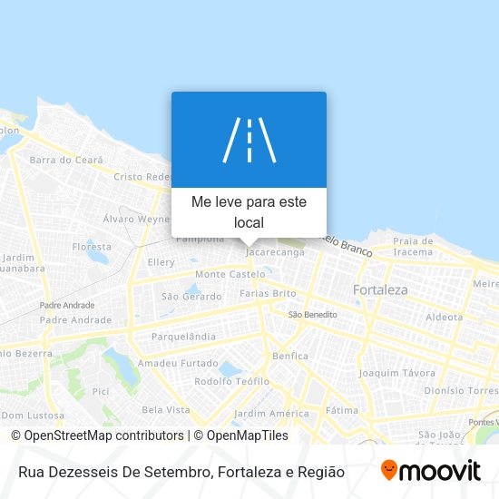 Rua Dezesseis De Setembro mapa