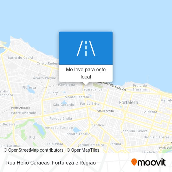 Rua Hélio Caracas mapa
