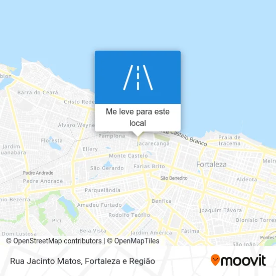 Rua Jacinto Matos mapa