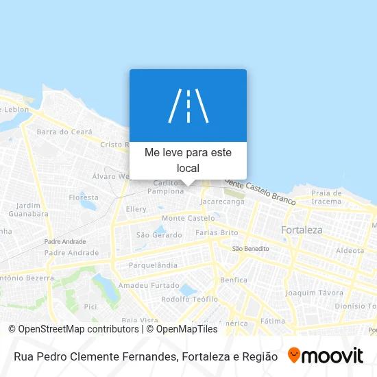 Rua Pedro Clemente Fernandes mapa