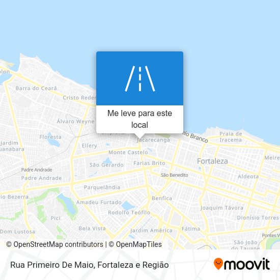Rua Primeiro De Maio mapa
