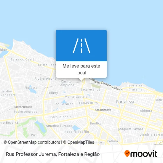 Rua Professor Jurema mapa