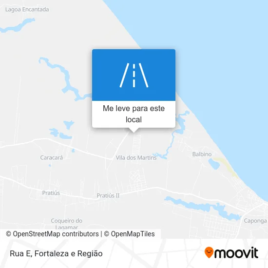 Rua E mapa