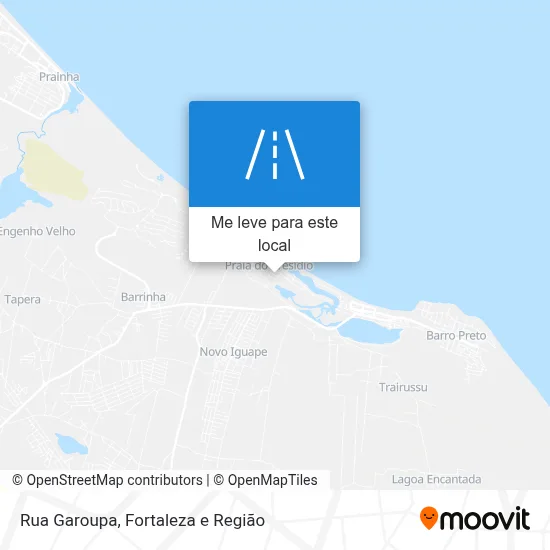 Rua Garoupa mapa