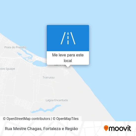 Rua Mestre Chagas mapa