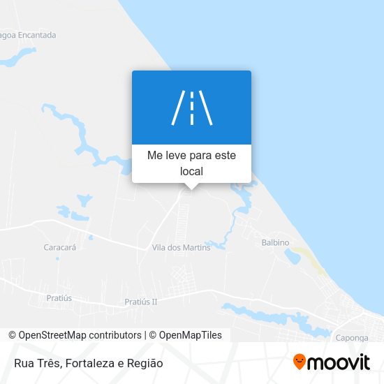 Rua Três mapa