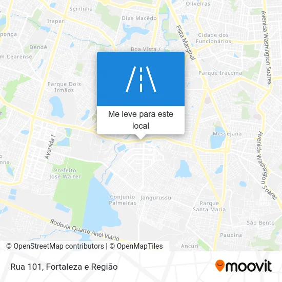 Rua 101 mapa