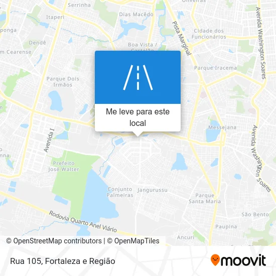 Rua 105 mapa
