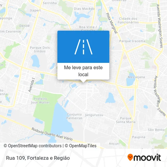 Rua 109 mapa