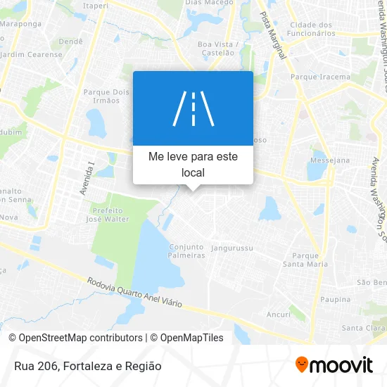 Rua 206 mapa