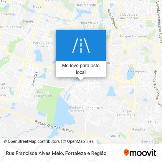 Rua Francisca Alves Melo mapa