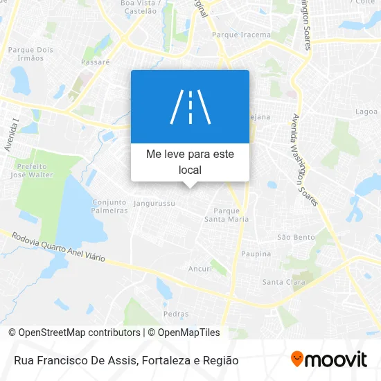 Rua Francisco De Assis mapa