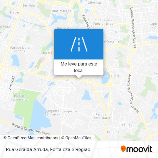 Rua Geralda Arruda mapa