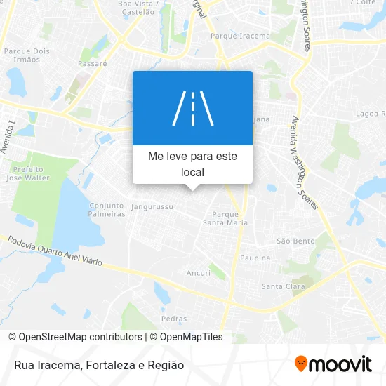 Rua Iracema mapa