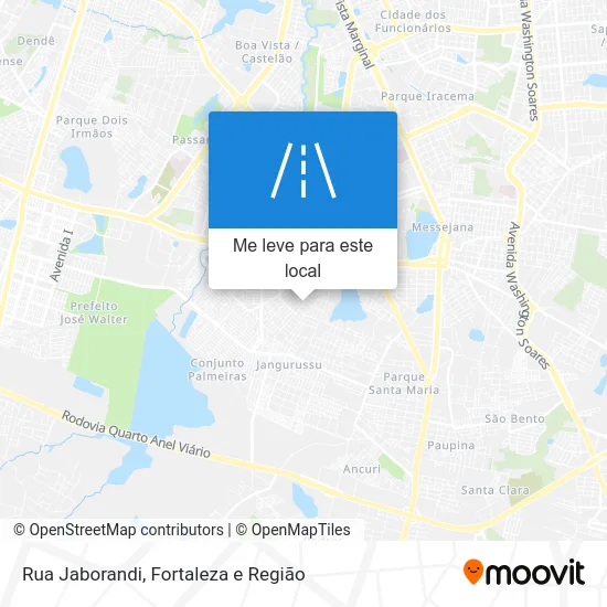 Rua Jaborandi mapa
