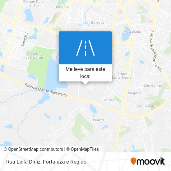 Rua Leila Diniz mapa