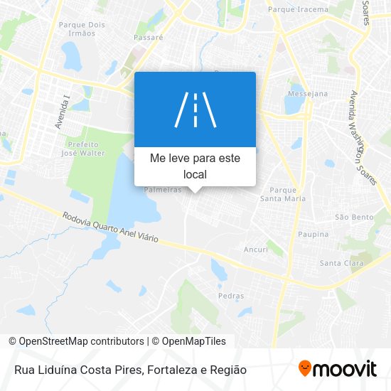 Rua Liduína Costa Pires mapa