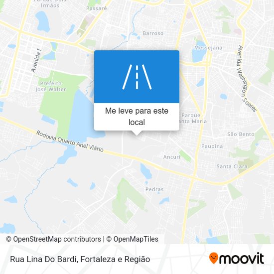 Rua Lina Do Bardi mapa