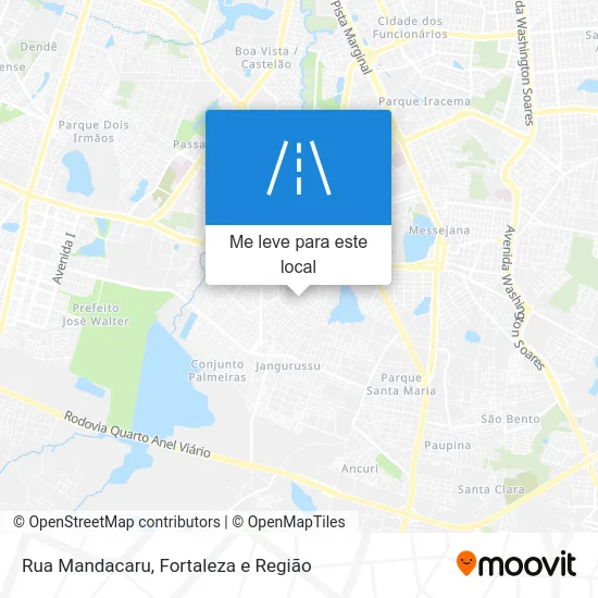 Rua Mandacaru mapa