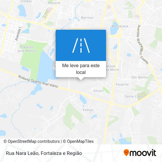 Rua Nara Leão mapa