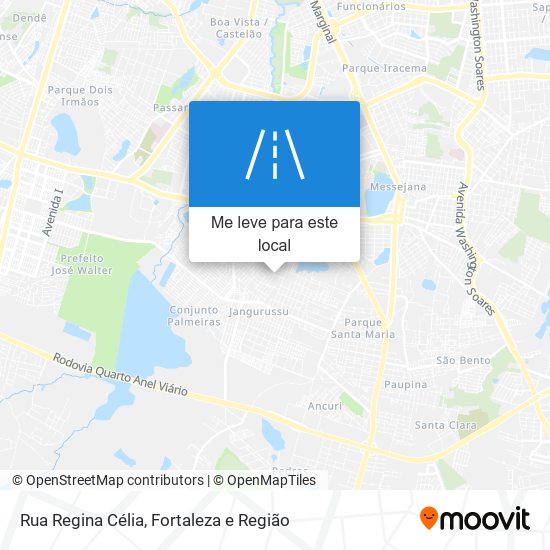 Rua Regina Célia mapa